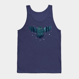 Winter forest owl Tank Top